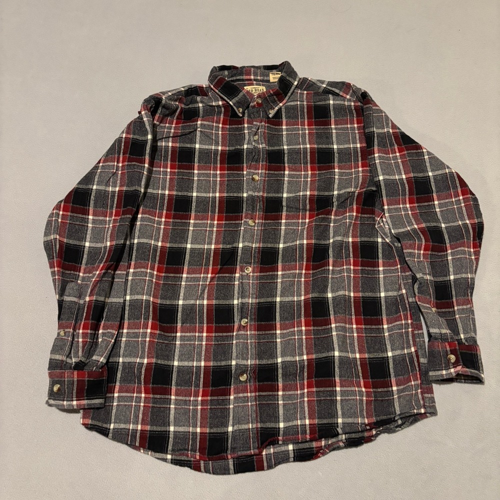 RedHead Flannel Shirt Mens XL Plaid Casual Outdoor Lumberjack Spring Heritage